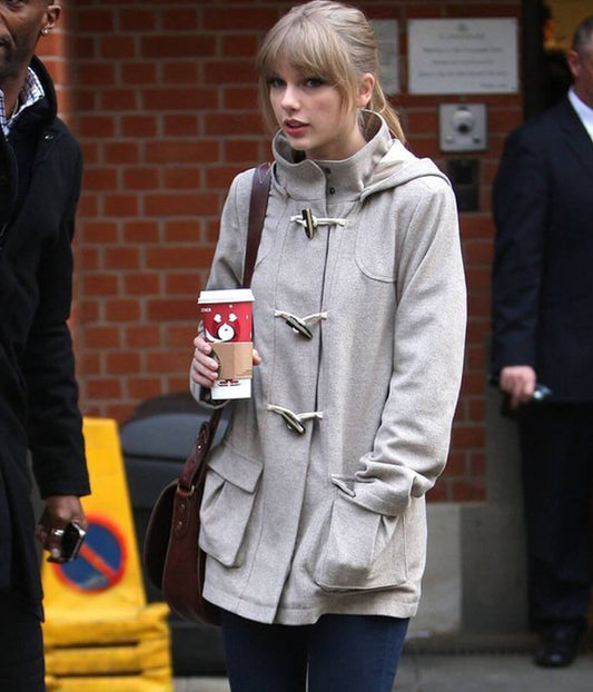 Taylor Swift Wool Beige Jacket
