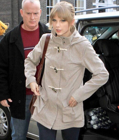 Taylor Swift Wool Beige Jacket