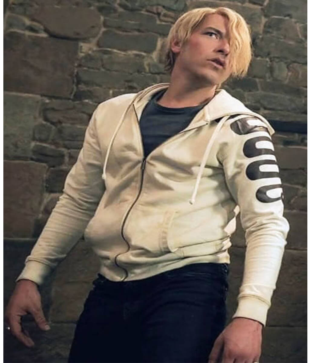 Taz Skylar One Piece Season 02 White Hoodie