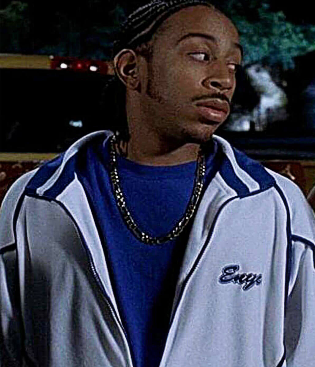 Tej Parker 2 Fast 2 Furious White Windbreaker Jacket