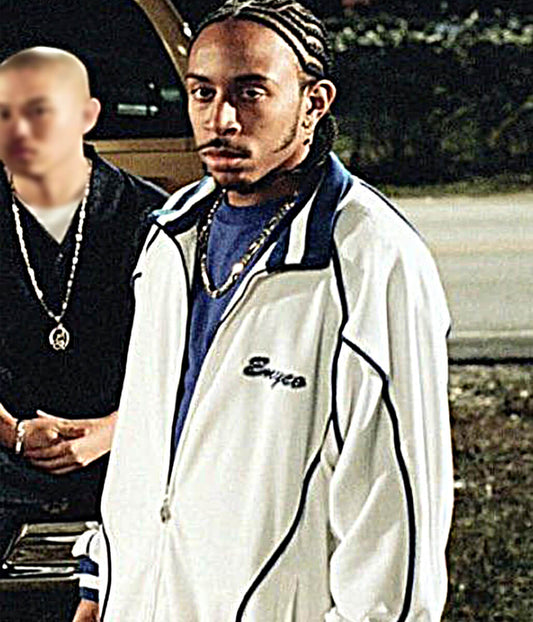 Tej Parker 2 Fast 2 Furious White Windbreaker Jacket