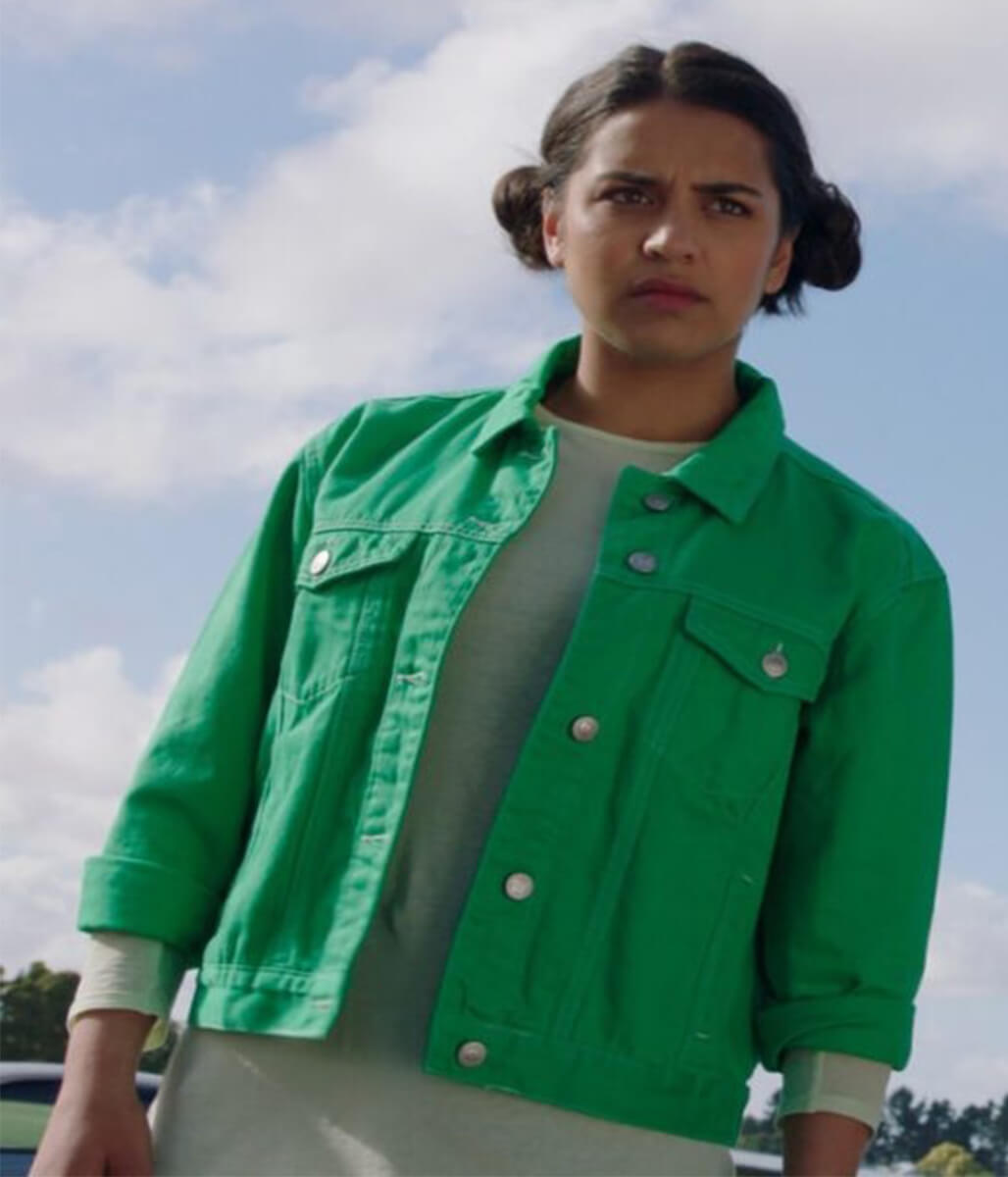 Tessa Rao Power Rangers Dino Fury Cotton Jacket