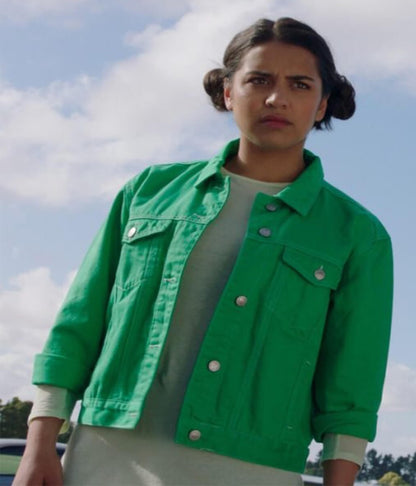 Tessa Rao Power Rangers Dino Fury Cotton Jacket