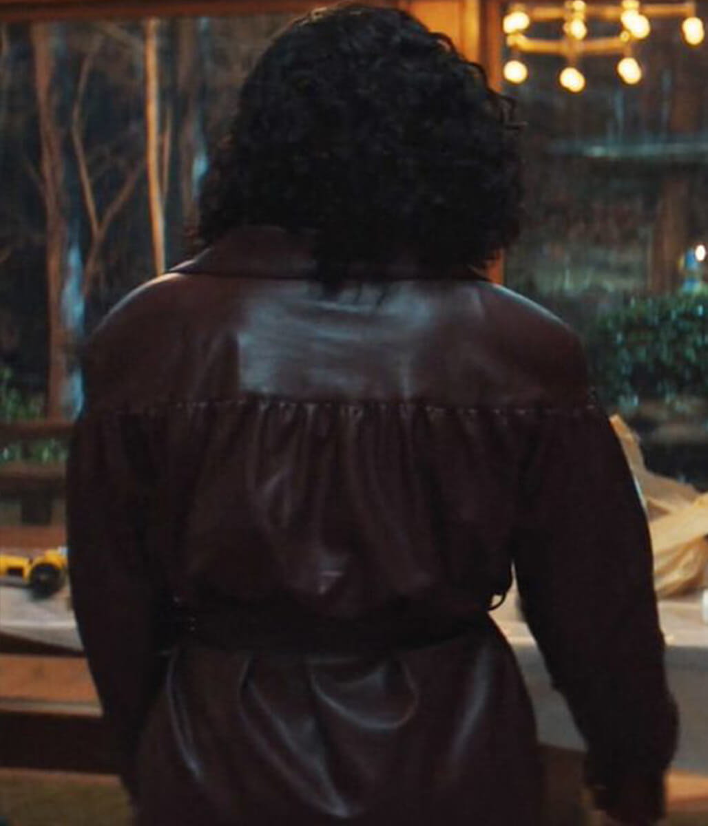 Tessa Thompson His & Hers 2026 Brown Leather Jacket