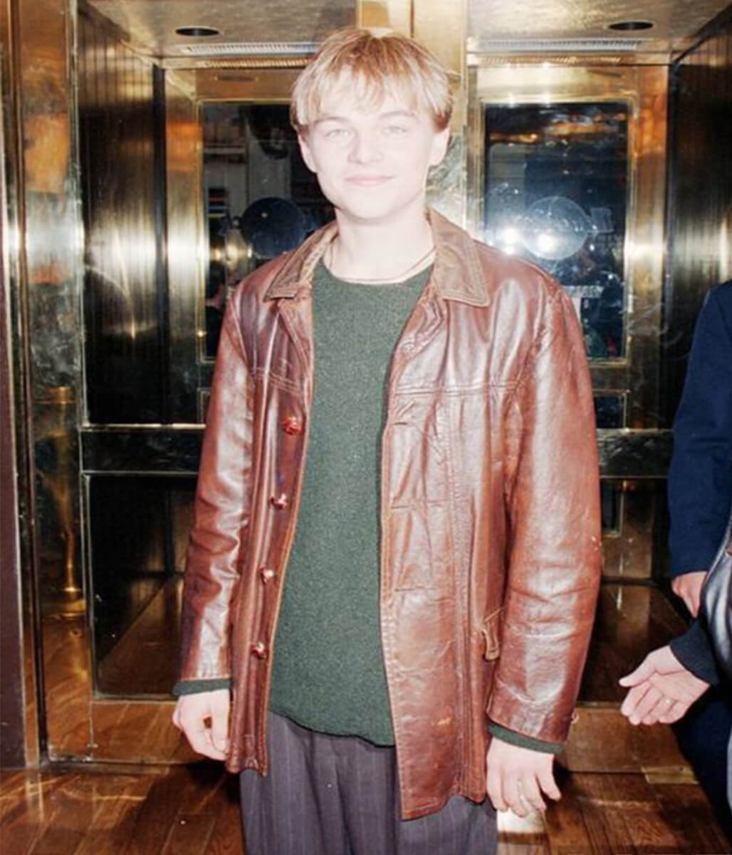 The Basketball Diaries Leonardo DiCaprio Brown Leather Jacket