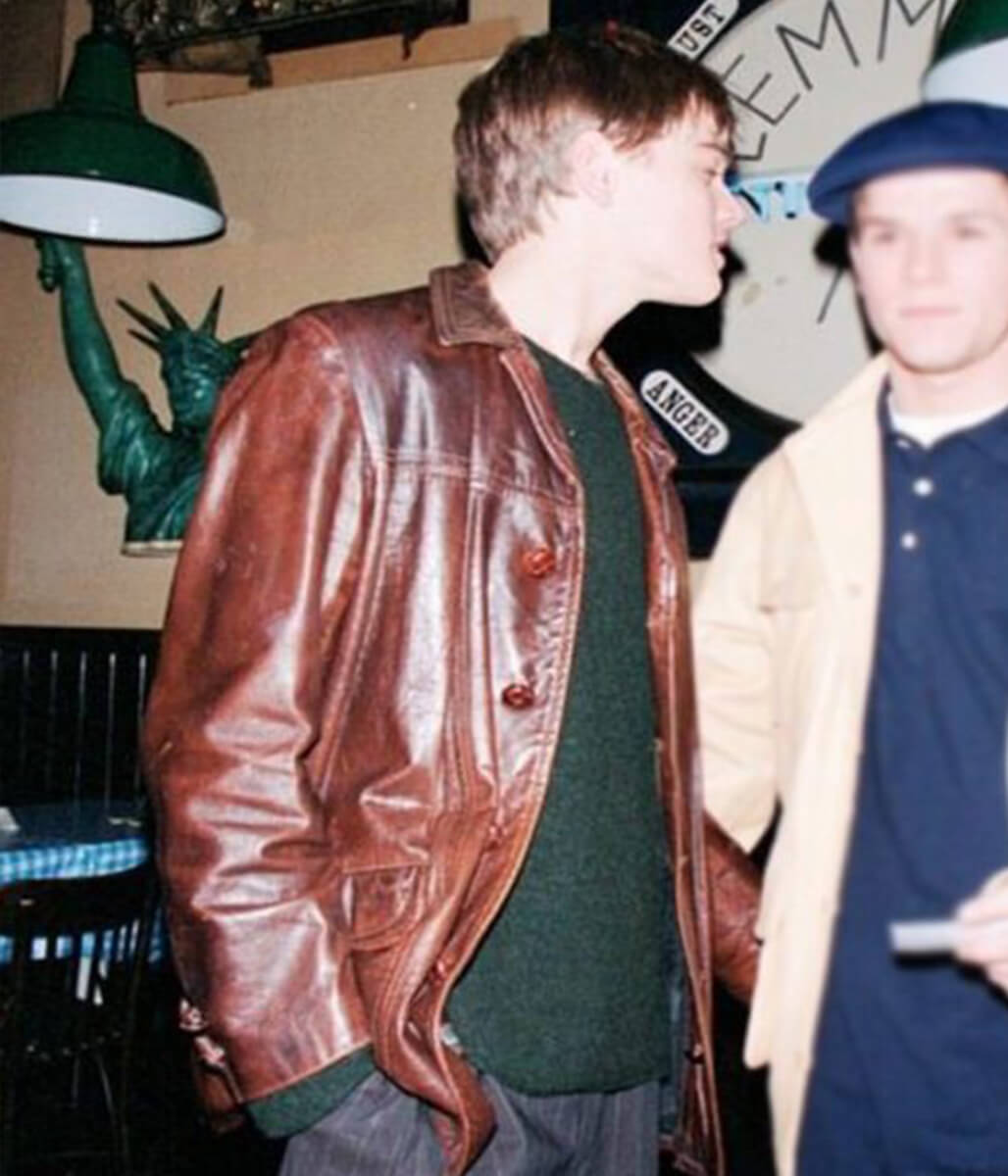 The Basketball Diaries Leonardo DiCaprio Brown Leather Jacket
