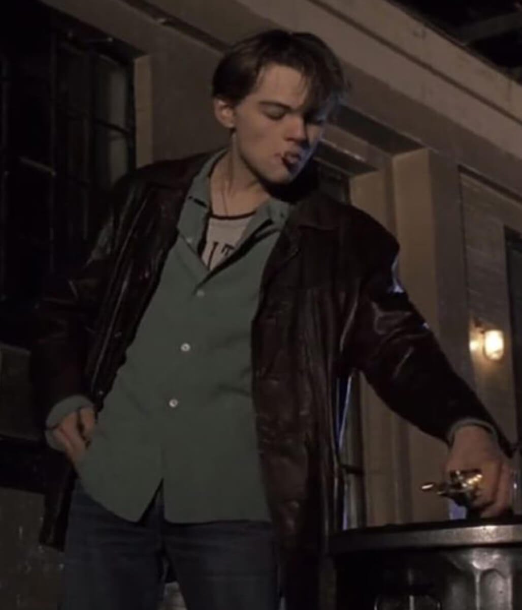 The Basketball Diaries Leonardo DiCaprio Brown Leather Jacket