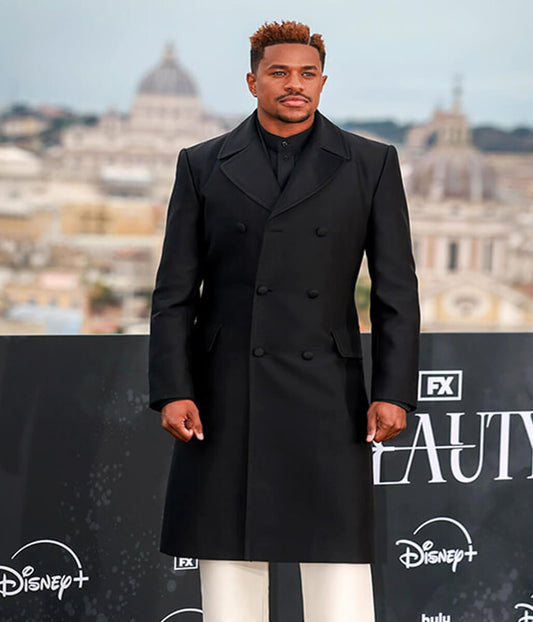 The Beauty 2026 Jeremy Pope Black Wool Coat