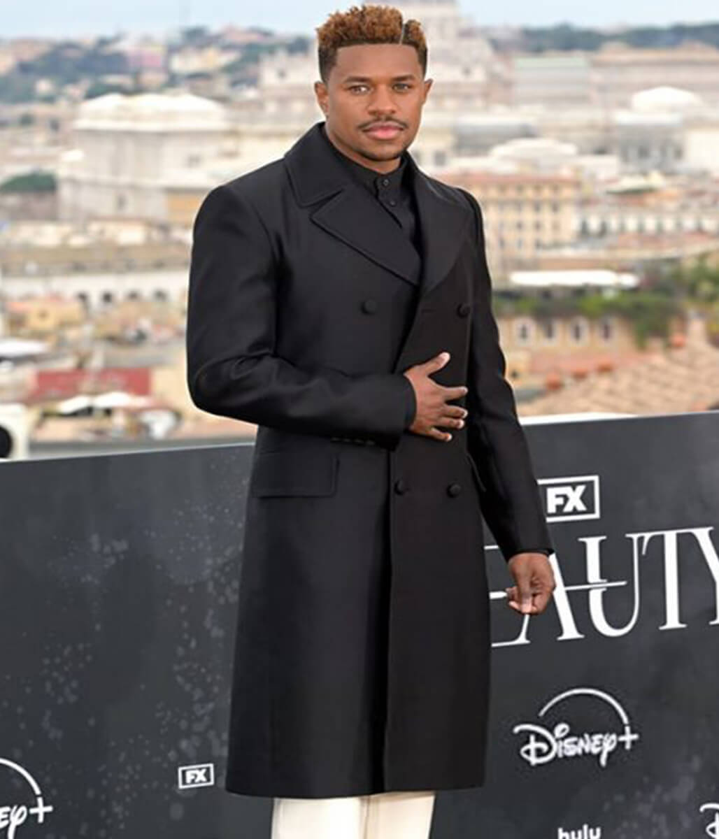The Beauty 2026 Jeremy Pope Black Wool Coat
