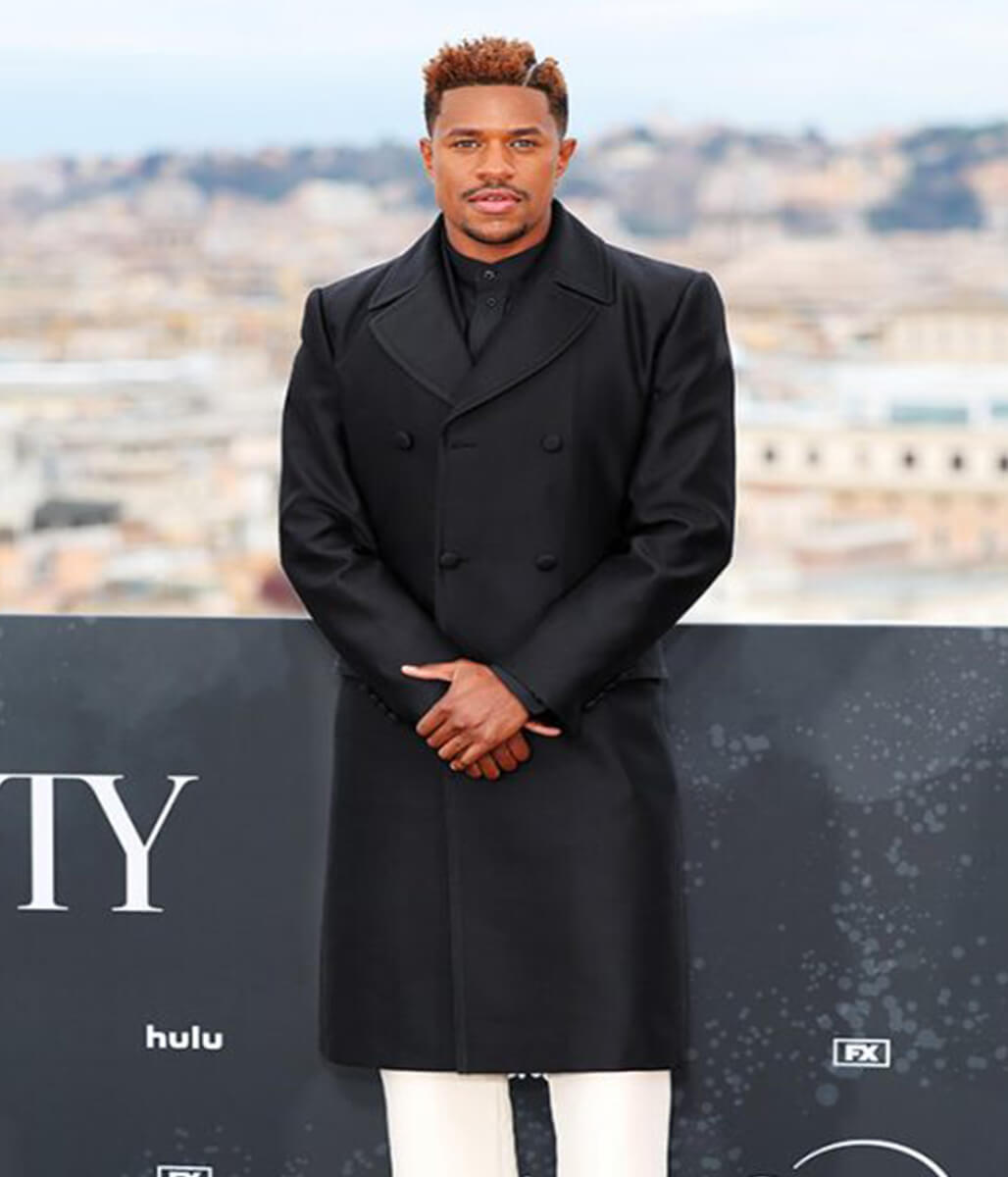 The Beauty 2026 Jeremy Pope Black Wool Coat