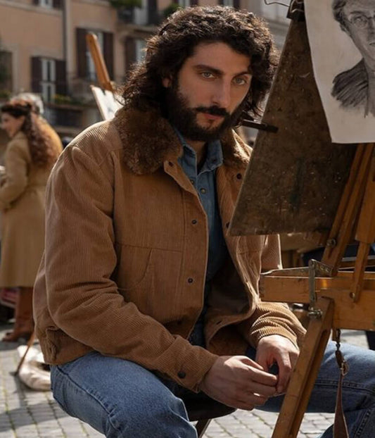 The Big Fake 2026 Pietro Castellitto Corduroy Jacket
