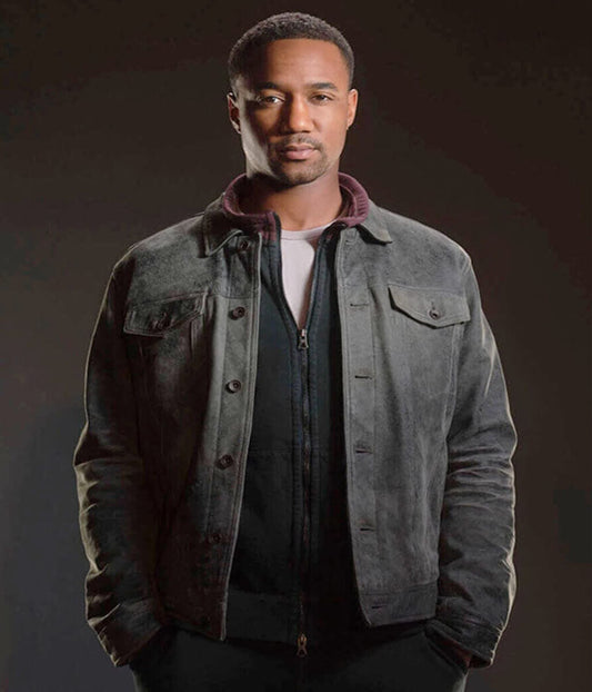 The Boys Reggie Franklin Grey Suede Jacket