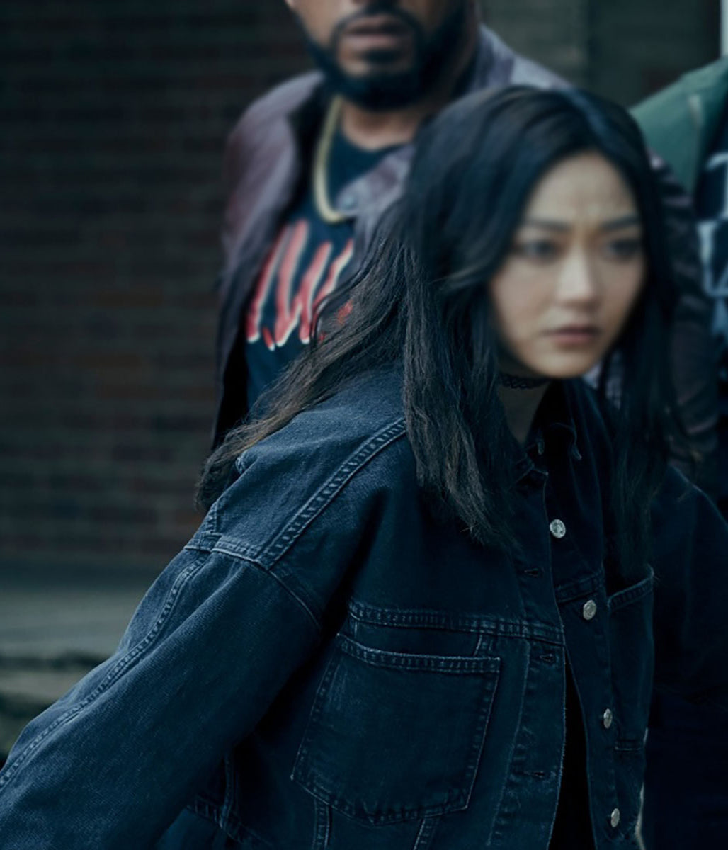 The Boys S03 Kimiko Miyashiro Dark Black Denim Jacket