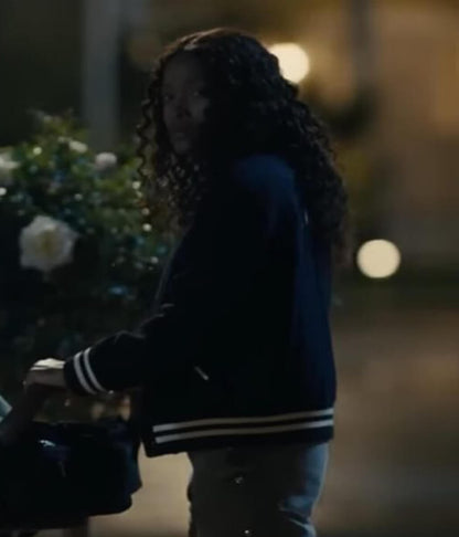 The ‘Burbs 2026 Keke Palmer Blue Varsity Jacket
