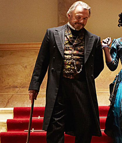 The Curse of the Midas Box Sam Neil Black Frock Coat