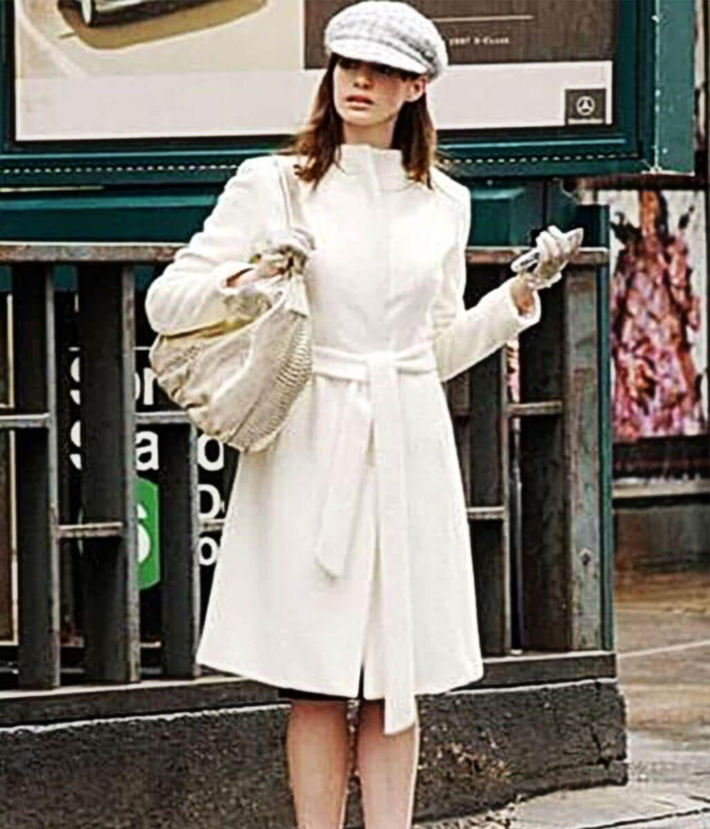The Devi Wears Prada 2006 Anne Hathaway White Wool Coat