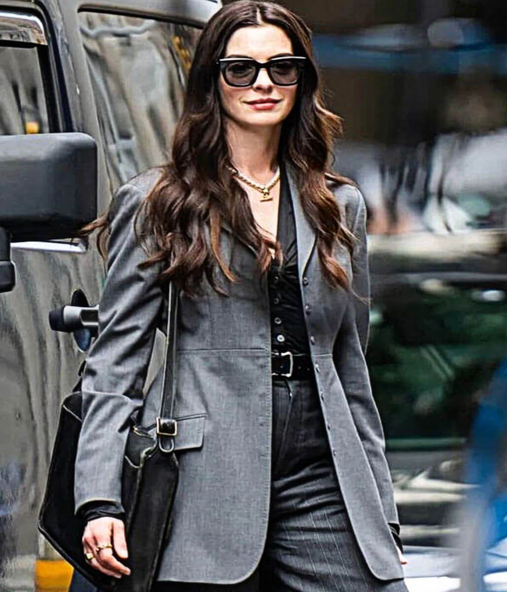 The Devil Wears Prada 2 Anne Hathaway Grey Blazer