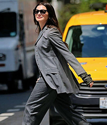 The Devil Wears Prada 2 Anne Hathaway Grey Blazer
