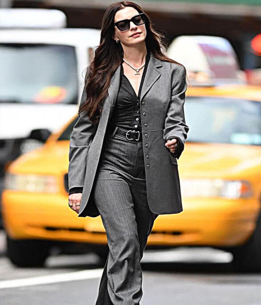 The Devil Wears Prada 2 Anne Hathaway Grey Blazer