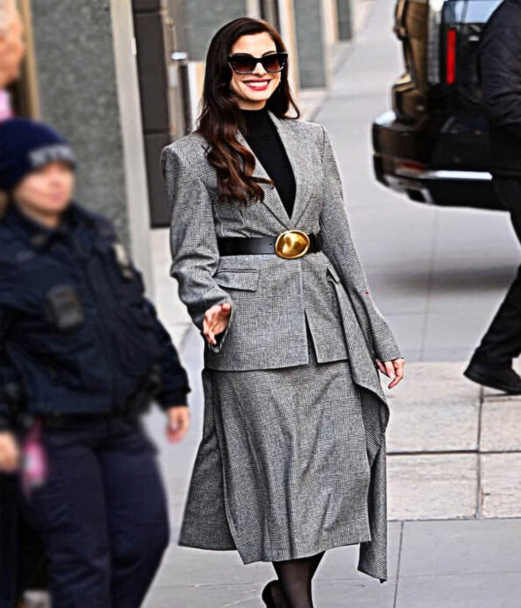 The Devil Wears Prada 2 Anne Hathaway Grey Suit Blazer
