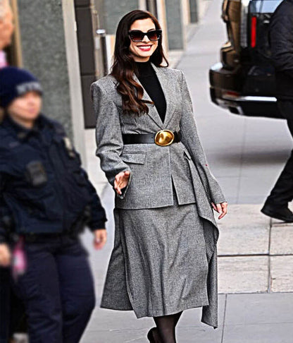 The Devil Wears Prada 2 Anne Hathaway Grey Suit Blazer