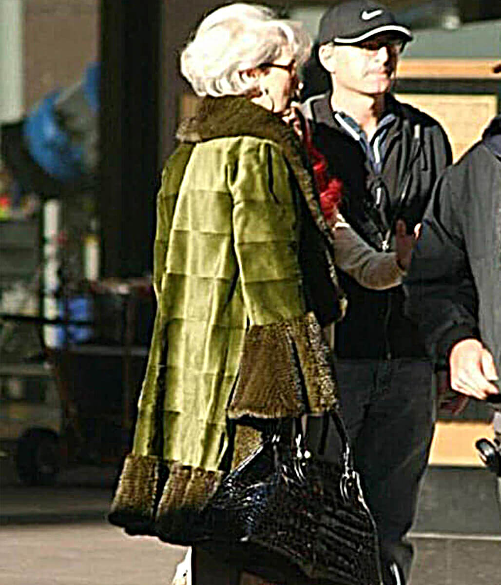 The Devil Wears Prada 2 Meryl Streep Green Fur Coat