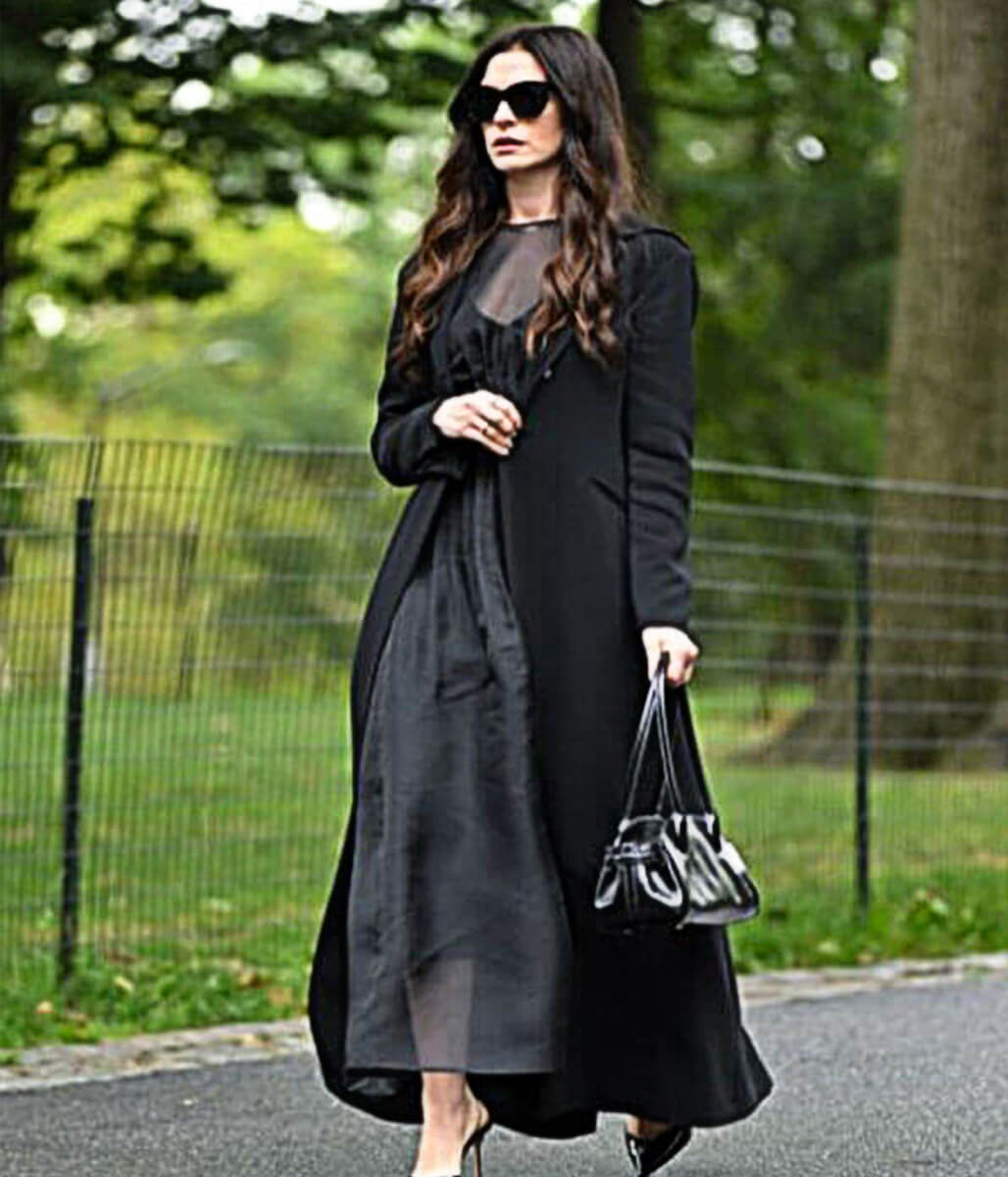 The Devils Wear Prada 2 Anne Hathaway Black Long Coat