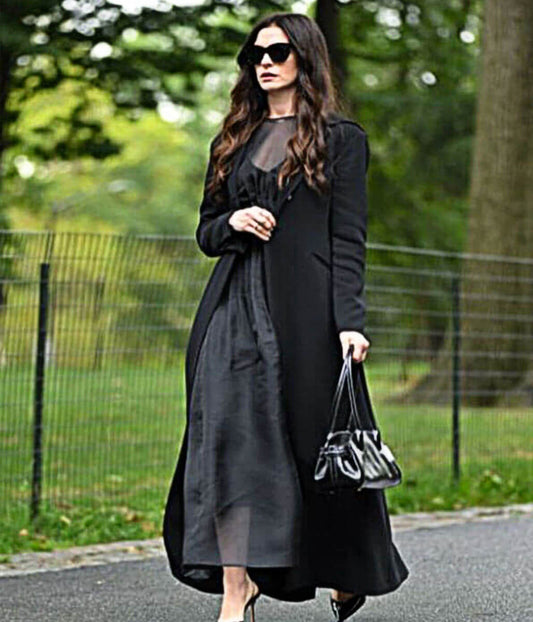 The Devils Wear Prada 2 Anne Hathaway Black Long Coat