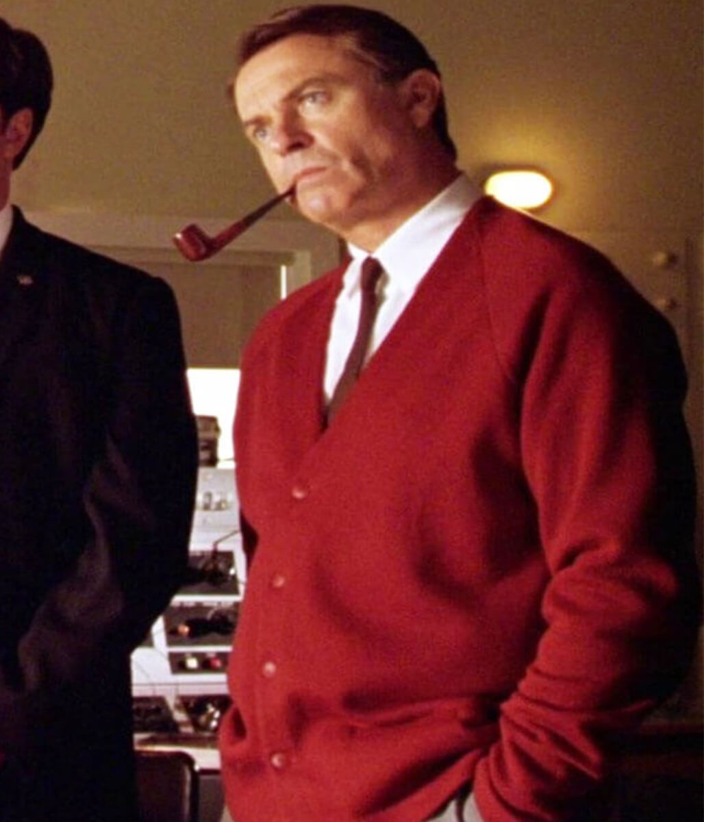 The Dish 2000 Sam Neil Red Cardigan Jacket