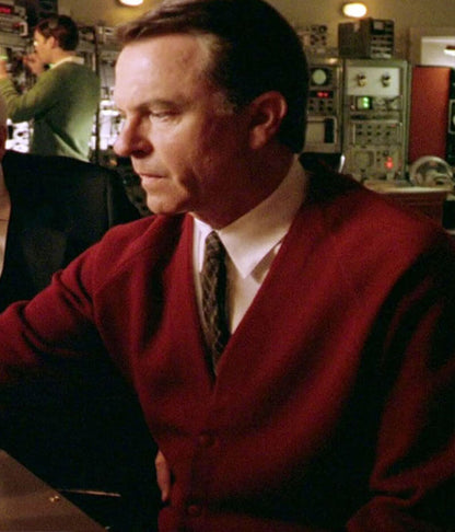 The Dish 2000 Sam Neil Red Cardigan Jacket