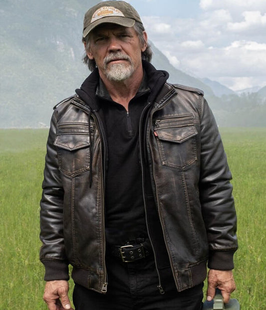The Dog Stars 2026 Josh Brolin Brown Leather Jacket