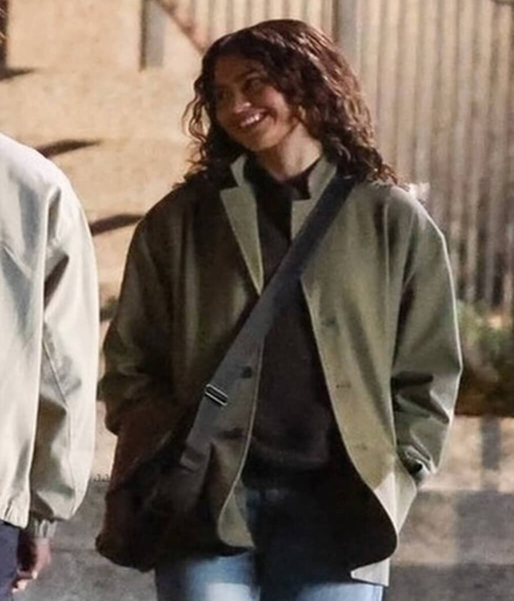 The Drama 2026 Zendaya Green Fabric Jacket