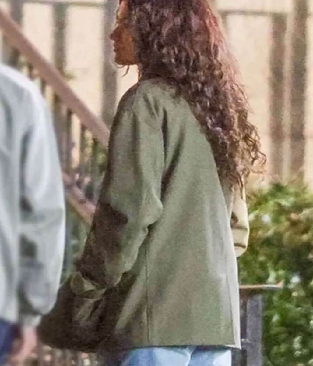 The Drama 2026 Zendaya Green Fabric Jacket