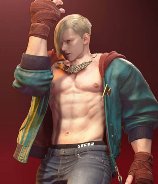 The ED Boy Street Fighter 6 Blue Hooded Jacket