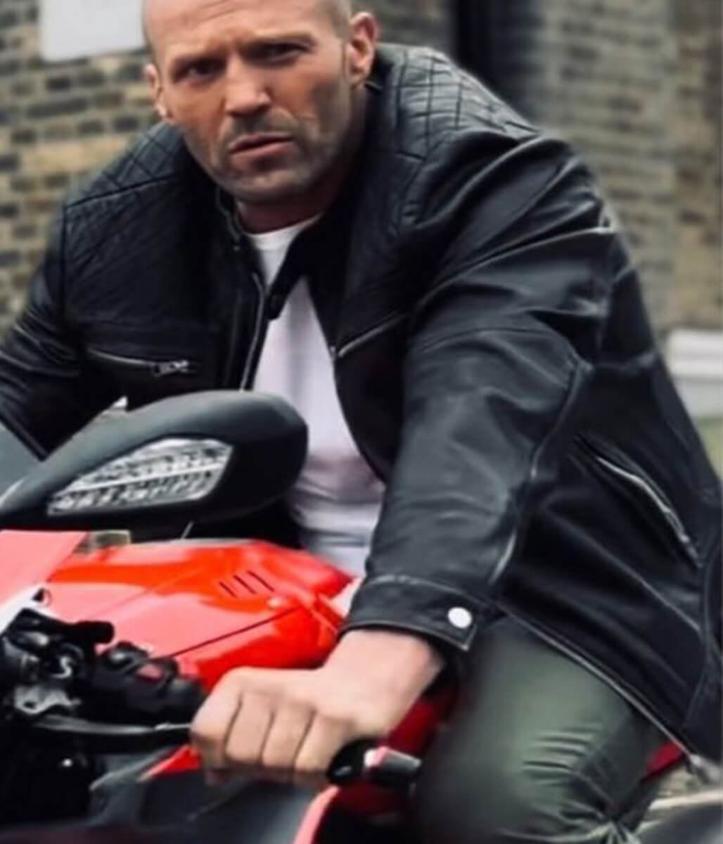 The Expendables 4 Jason Statham Black Leather Jacket