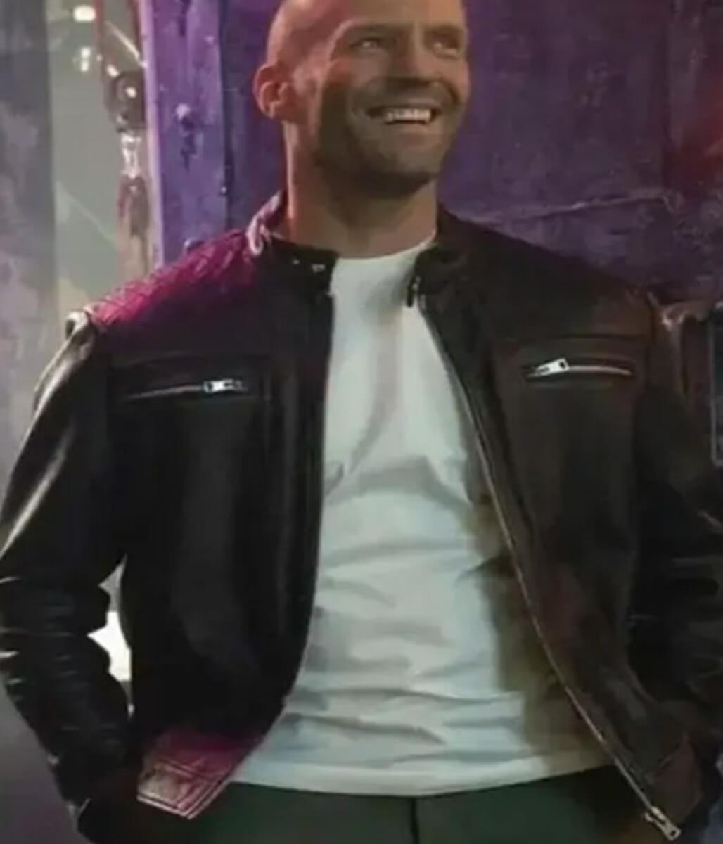 The Expendables 4 Jason Statham Black Leather Jacket