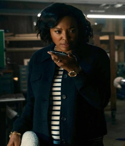 The Last Thing He Told Me S01 Aisha Tyler Wool Jacket