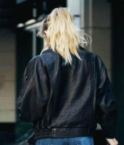 The Madison Season 01 Abigail Reese Black Leather Jacket