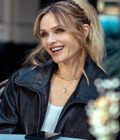 The Madison Season 01 Abigail Reese Black Leather Jacket