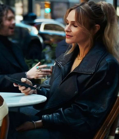 The Madison Season 01 Abigail Reese Black Leather Jacket