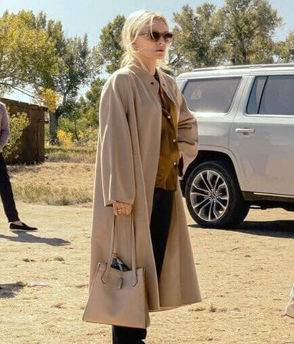 The Madison Season 01 Michelle Pfeiffer Beige Cotton Coat