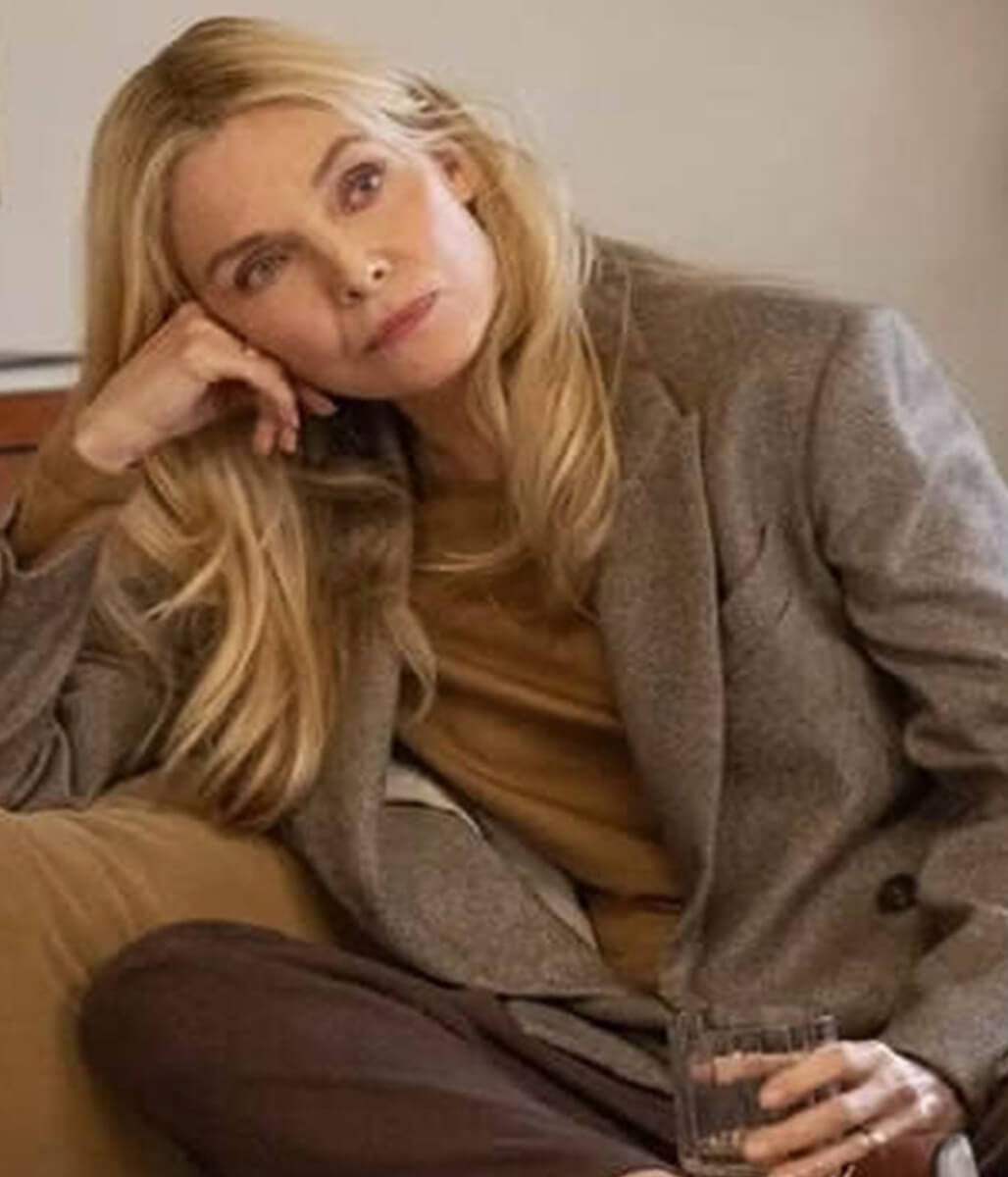 The Madison Season 01 Michelle Pfeiffer Grey Wool Coat