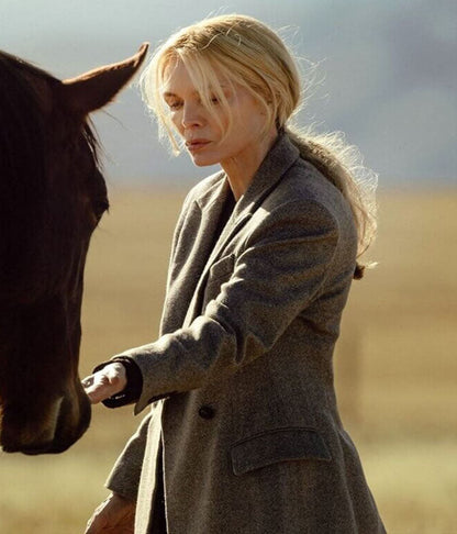 The Madison Season 01 Michelle Pfeiffer Grey Wool Coat