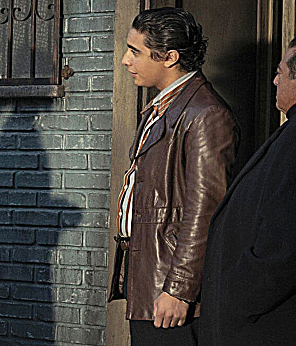 The Offer 2022 Jake Cannavale Brown Leather Jacket