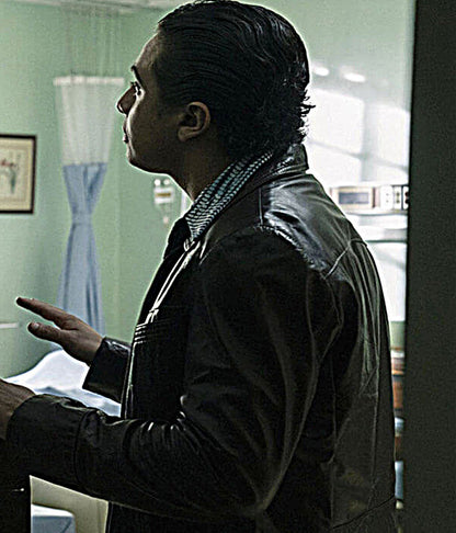 The Offer 2022 Jake Cannavale Brown Leather Jacket
