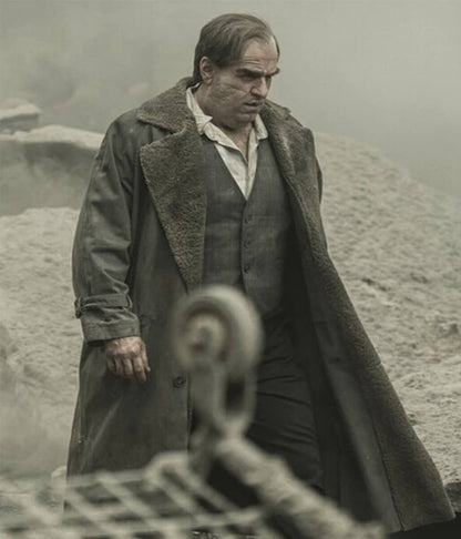 The Penguin S01 Colin Farell Grey Trench Coat