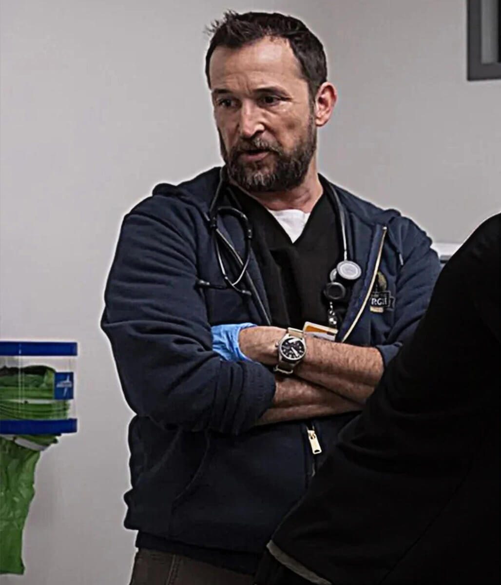 The Pitt Dr. Michael Robinavitch Blue Fabric Jacket