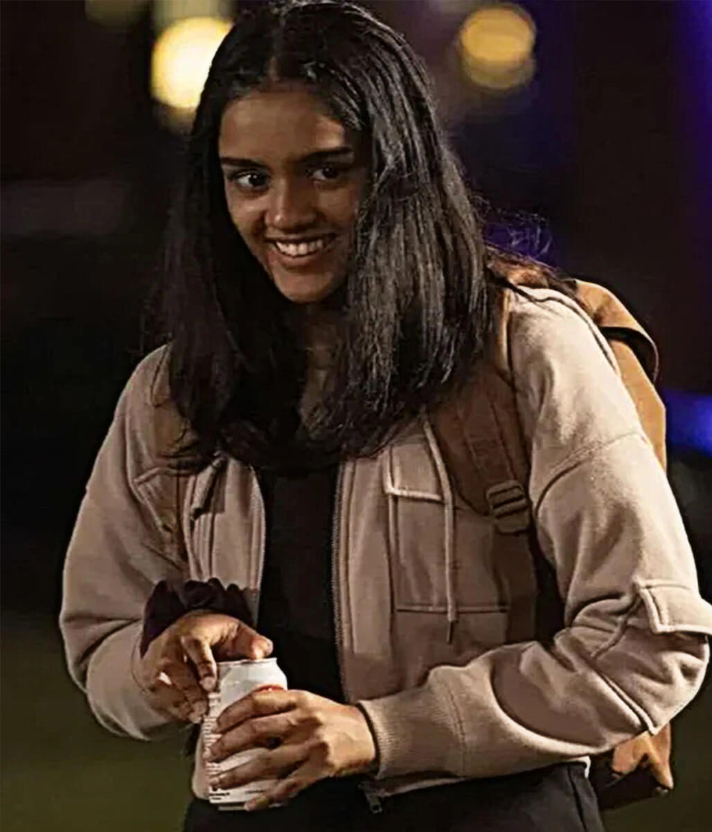The Pitt S01 Victoria Javedi Tan Fleece Jacket