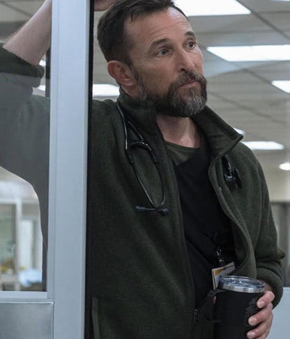 The Pitt S02 Noah Wyle Green Jacket