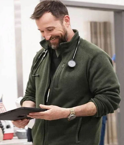 The Pitt S02 Noah Wyle Green Jacket